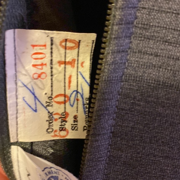 Vintage Leonard Arkin  gray designer dress with Union tag and belt - Picture 8 of 12